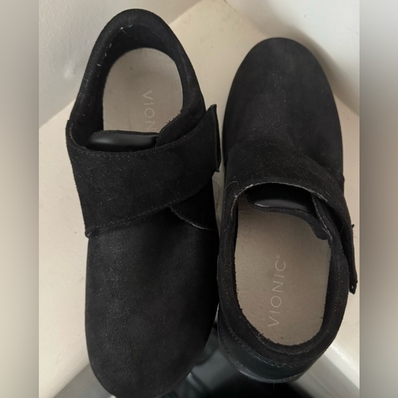 Drew Vionic Orthopaedic Shoe Velcro Strap black vegan leather/suede Like new sz7 - Picture 4 of 7